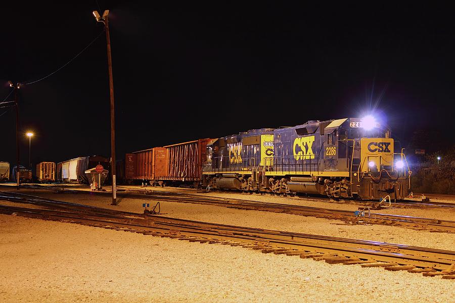 CSX Train at Work Photograph by Joseph C Hinson