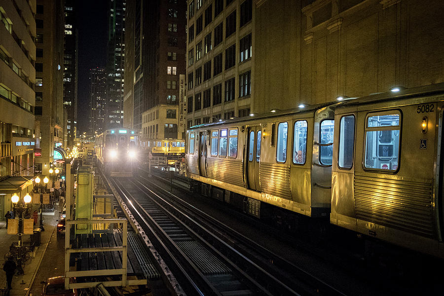 CTA meet at the State-Lake Street station Chicago Illinois Photograph by Jim Pearson