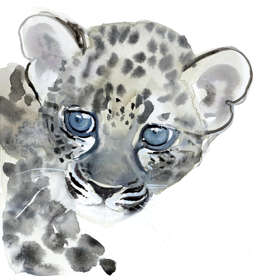 Cat Painting - Cub by Mark Adlington