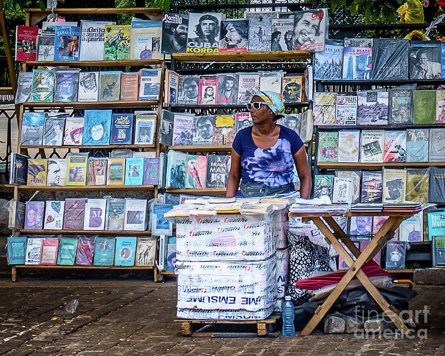 Cuba Book Market Photograph by Perry Webster