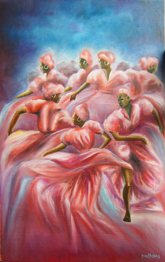Cuba Dancers Painting by Olaoluwa Smith