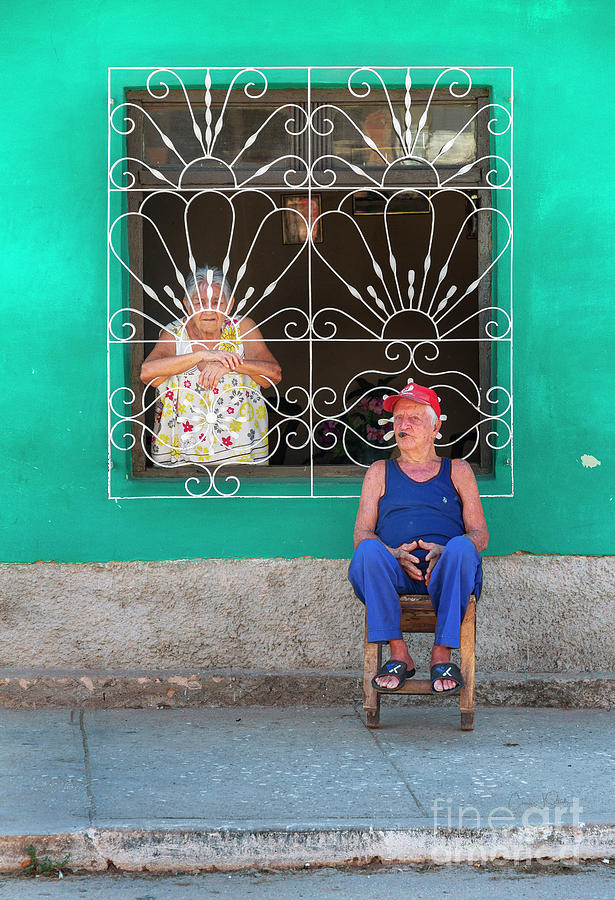 Cuba Husband and Wife Photograph by Craig J Satterlee
