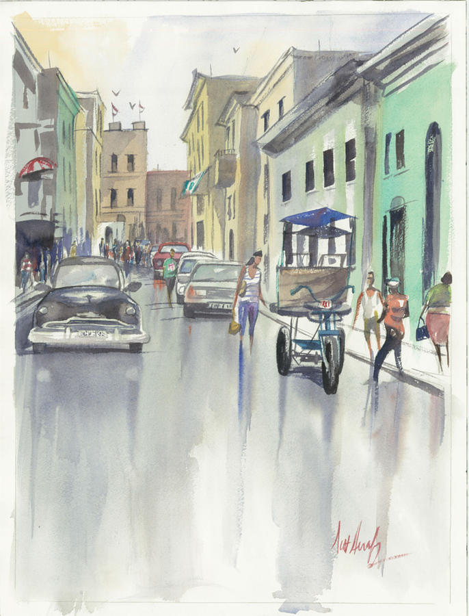 Cuba Scene Painting by Scott Serafy
