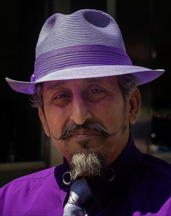 Cuban Carnaval 7_15_17 NYC Mustachio Man Photograph by Robert Ullmann