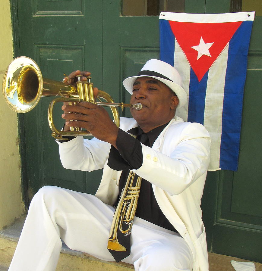 Music Photograph - Cuban musician. by Oscar Williams