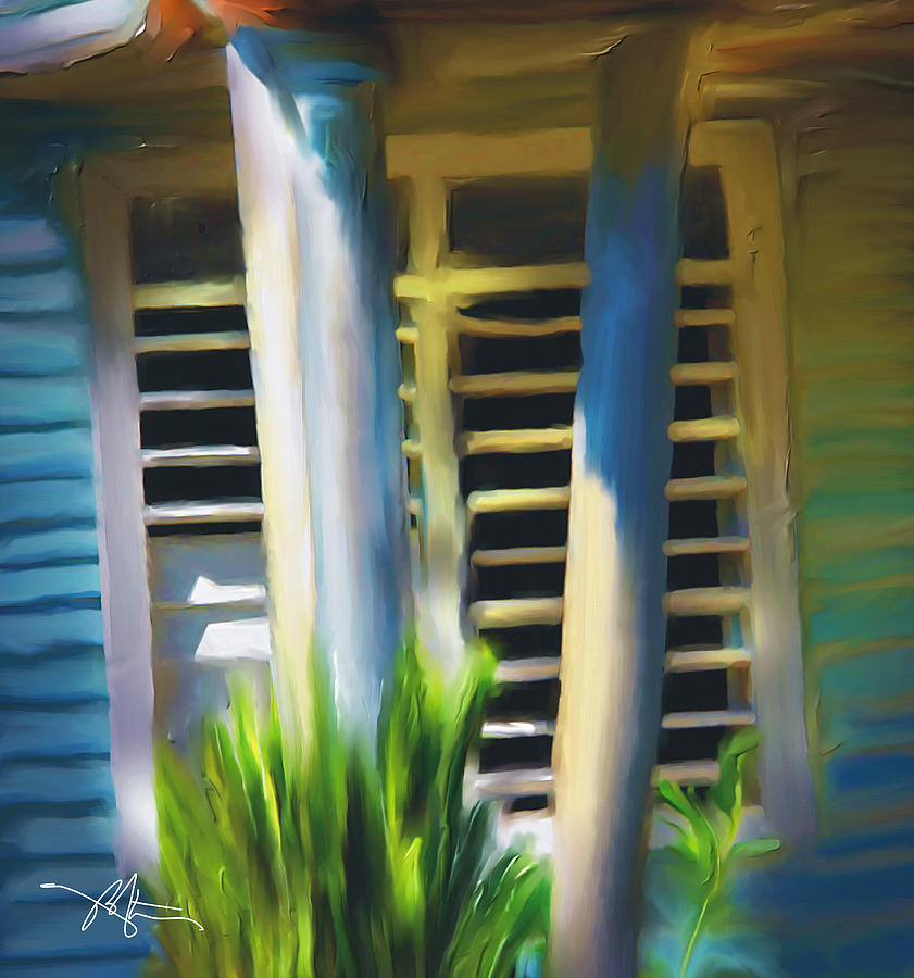 Cuban Rural Farm House Painting by Bob Salo