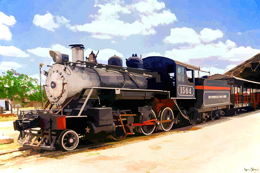 Cuban Steam Locomotive Digital Art by Brian Shaw