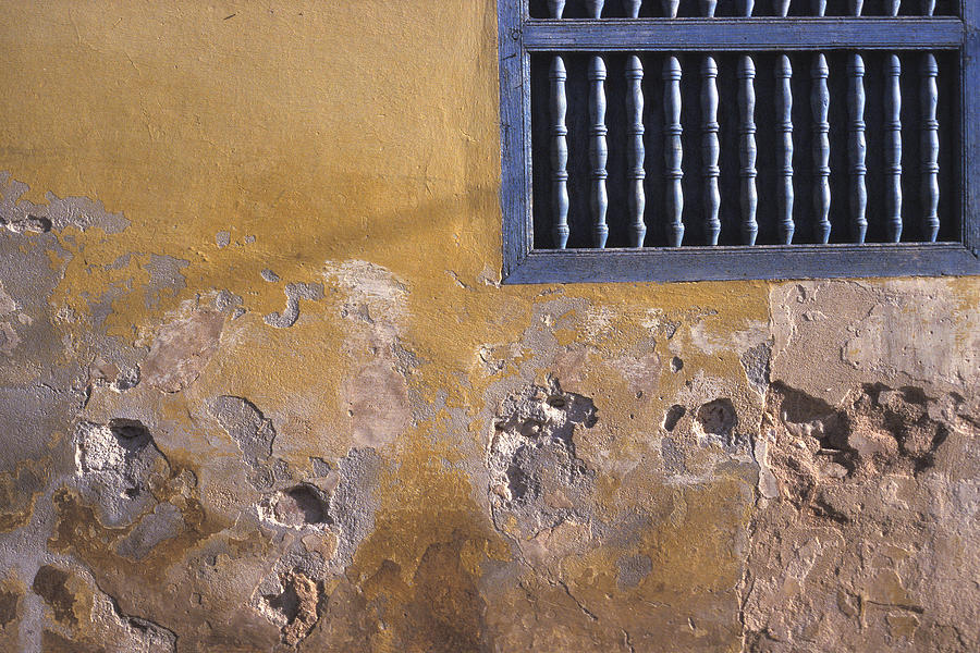 Cuban wall and window Photograph by Marcus Best