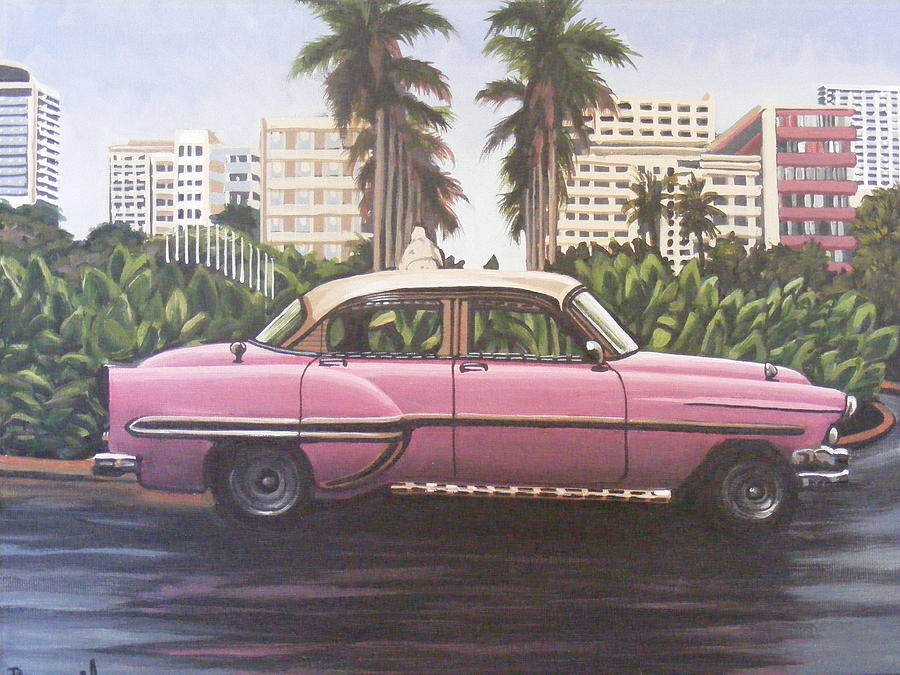 Cuban Wheels Painting by Dan Remmel