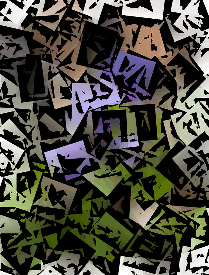 Cubic Violet Digital Art by David Lane
