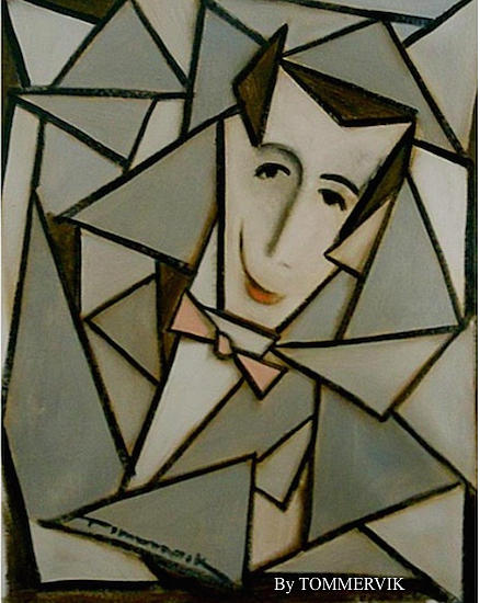 Cubism Pee-wee Herman Painting Painting by Tommervik