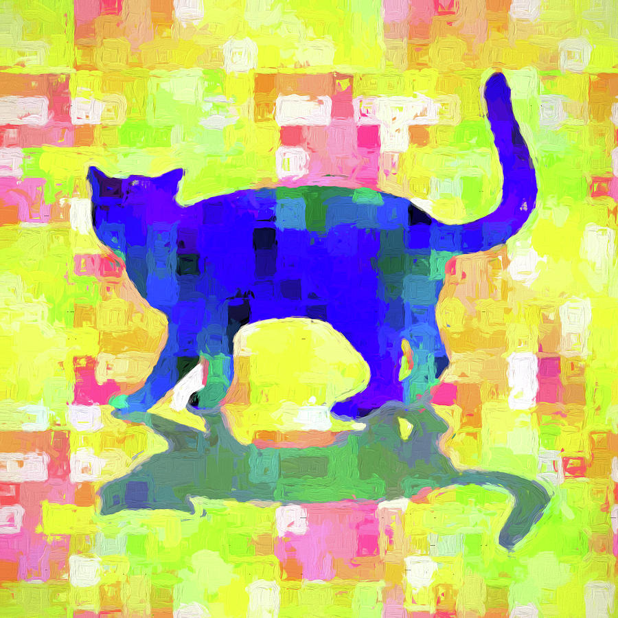 Cubist Cat Digital Art by Susan Lafleur