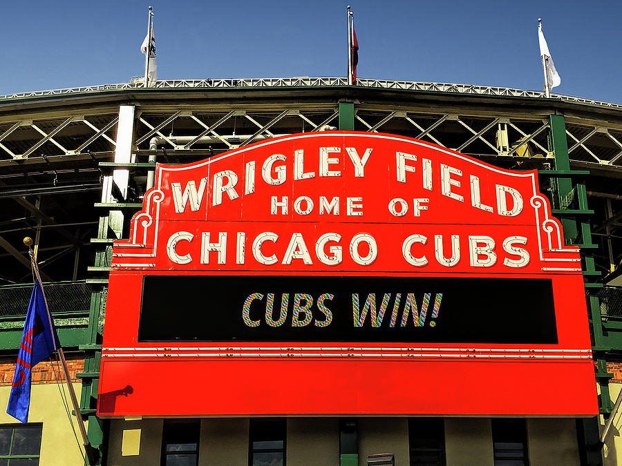 Chicago Photograph - Cubs Win by Andrew Soundarajan