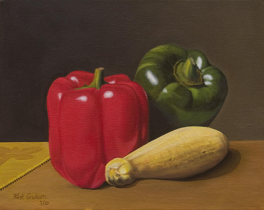 Vegetable Painting - Cucina Italiana by Kirk Graham