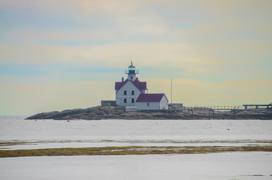 Cuckolds Fog Signal And Light Station - Southport Maine Photograph by Bill Cannon