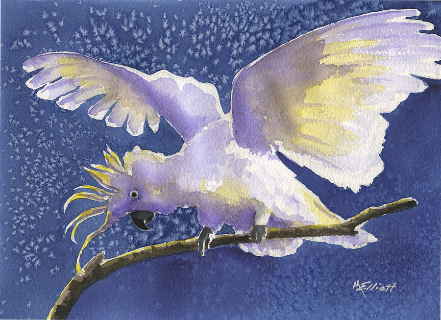 Cuckoo Cockatoo Painting by Marsha Elliott