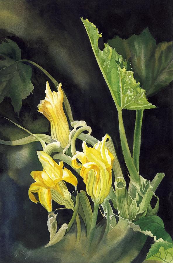 Cucumber Blossoms  by Alfred Ng