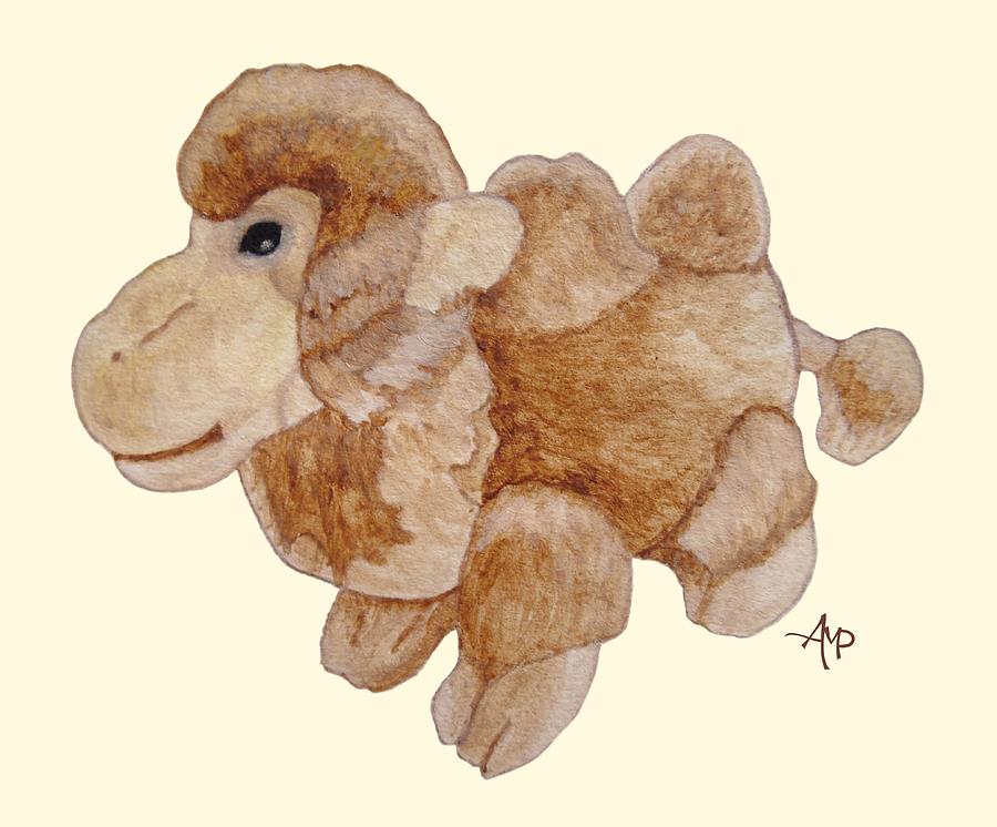Cuddly Camel Painting by Angeles M Pomata