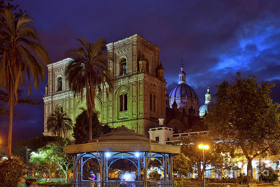 Cuenca Cathedral and Main Plaza Photograph by Sam Antonio