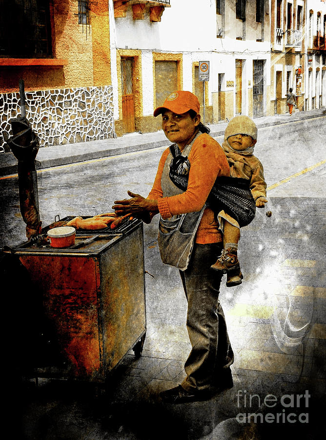 Mother Photograph - Cuenca Kids 1003 by Al Bourassa