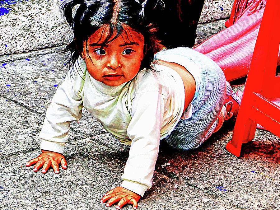 Cuenca Kids 1012 Photograph by Al Bourassa