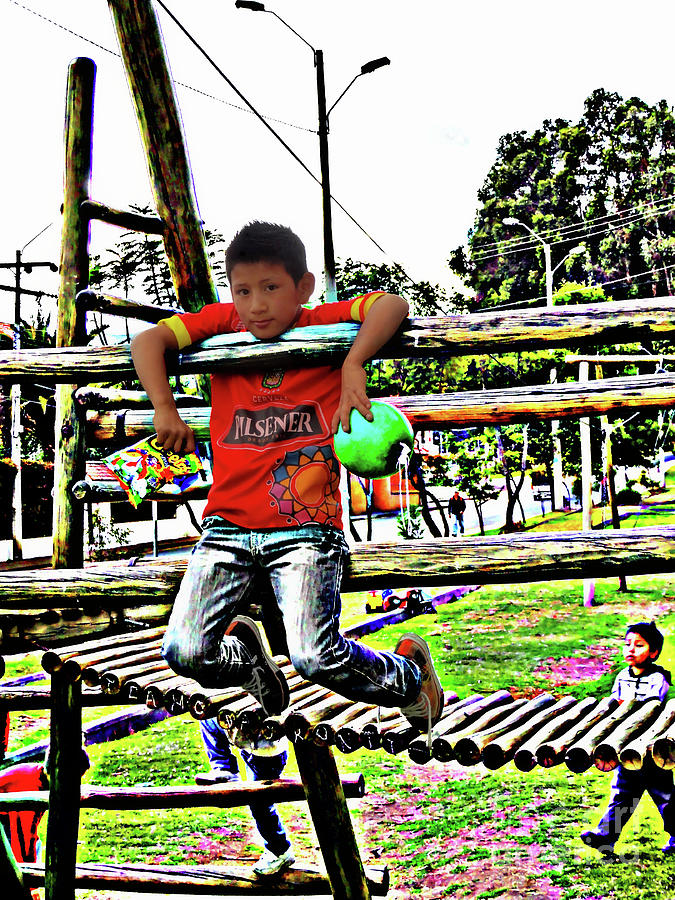 Cuenca Kids 1020 Photograph by Al Bourassa