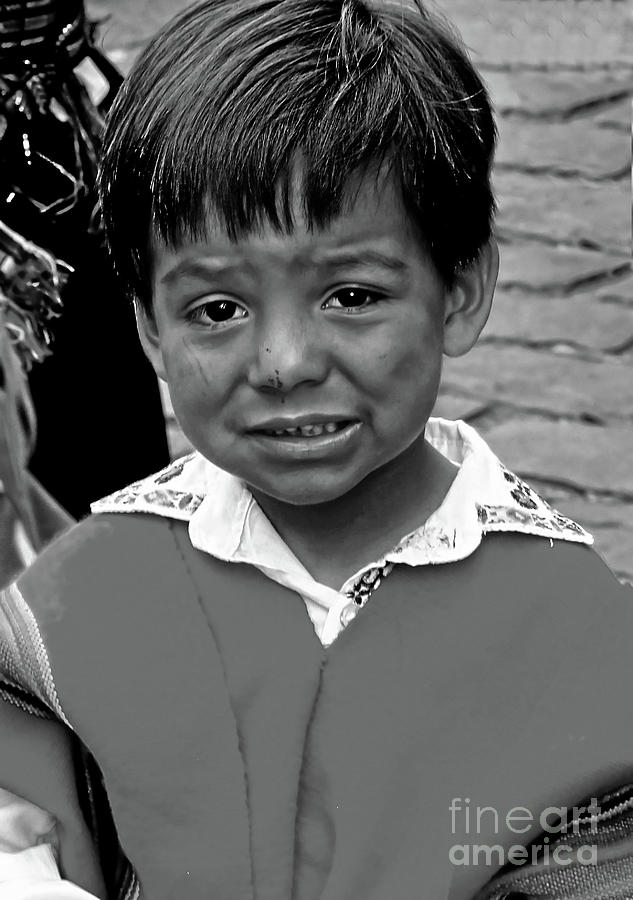 Cuenca Kids 1072 Photograph by Al Bourassa