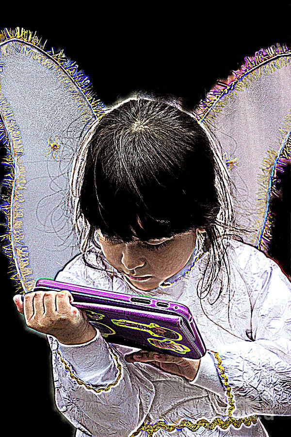 Cuenca Kids 821 - Watercolor Photograph by Al Bourassa