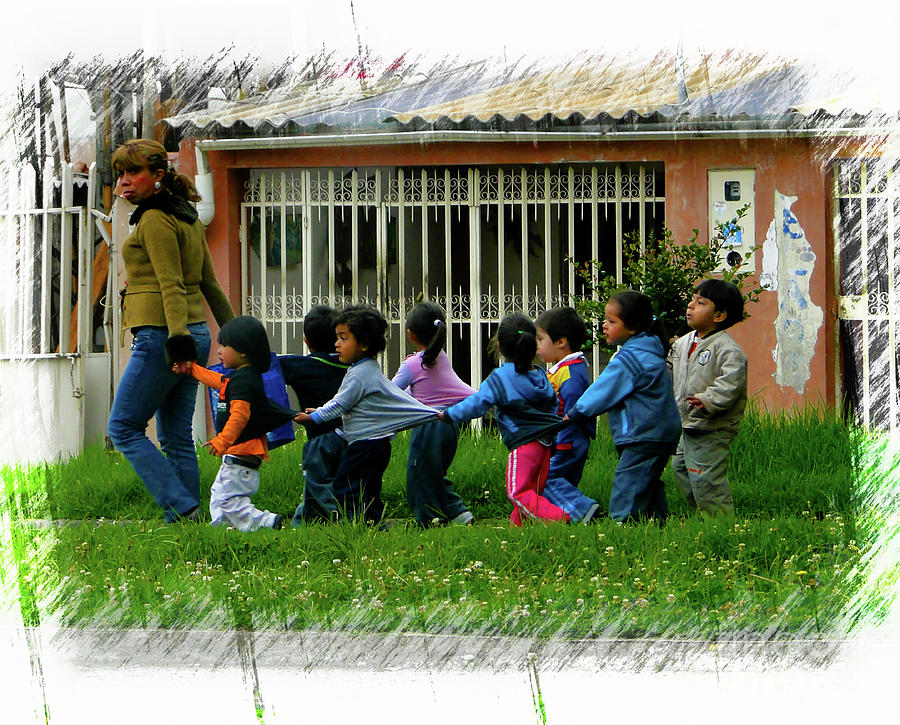Cuenca Kids 980 Photograph by Al Bourassa