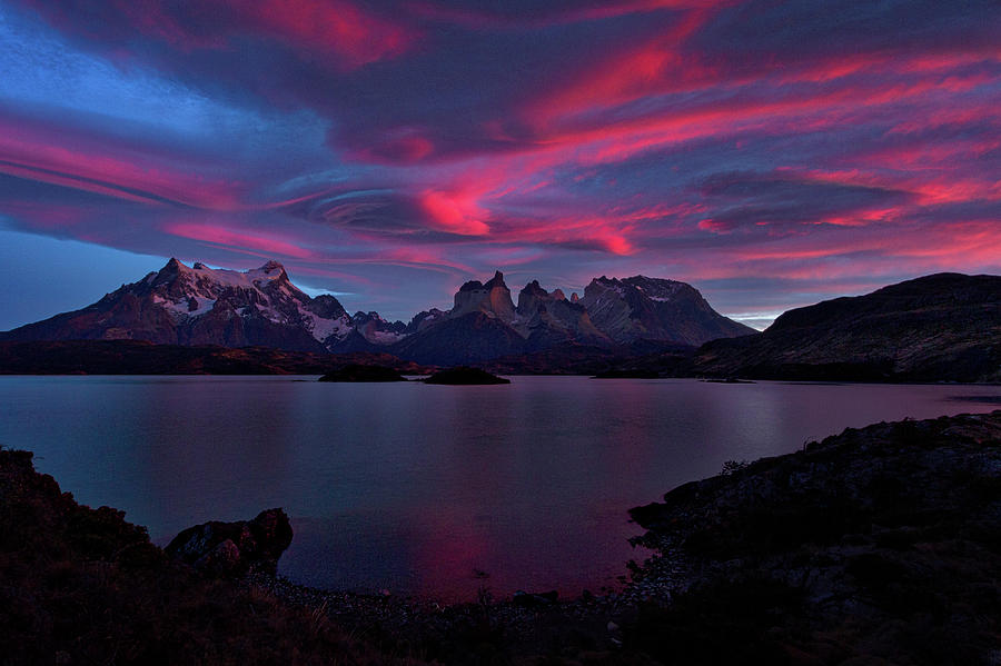 Cuernos Sunrise Part 2 - Chile Photograph by Stuart Litoff