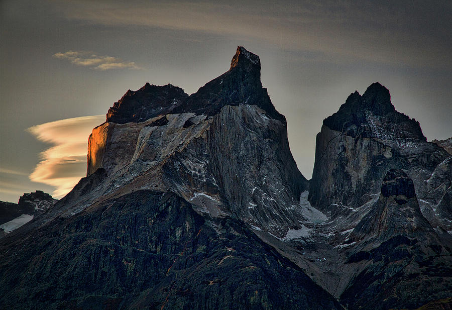 Cuernos Sunset Begins #5 - Patagonia Photograph by Stuart Litoff