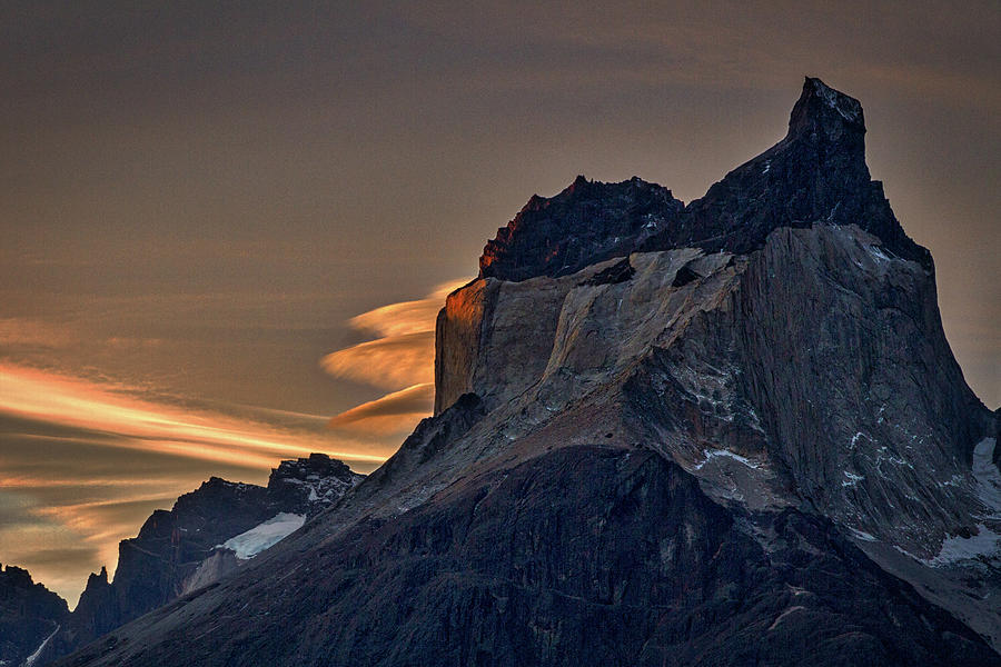 Cuernos Sunset Begins - Patagonia Photograph by Stuart Litoff
