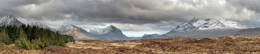 Cuillin-pano Photograph by Grant Glendinning