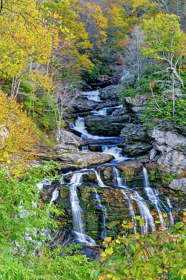 Cullasaja Falls  North Carolina Photograph by Willie Harper