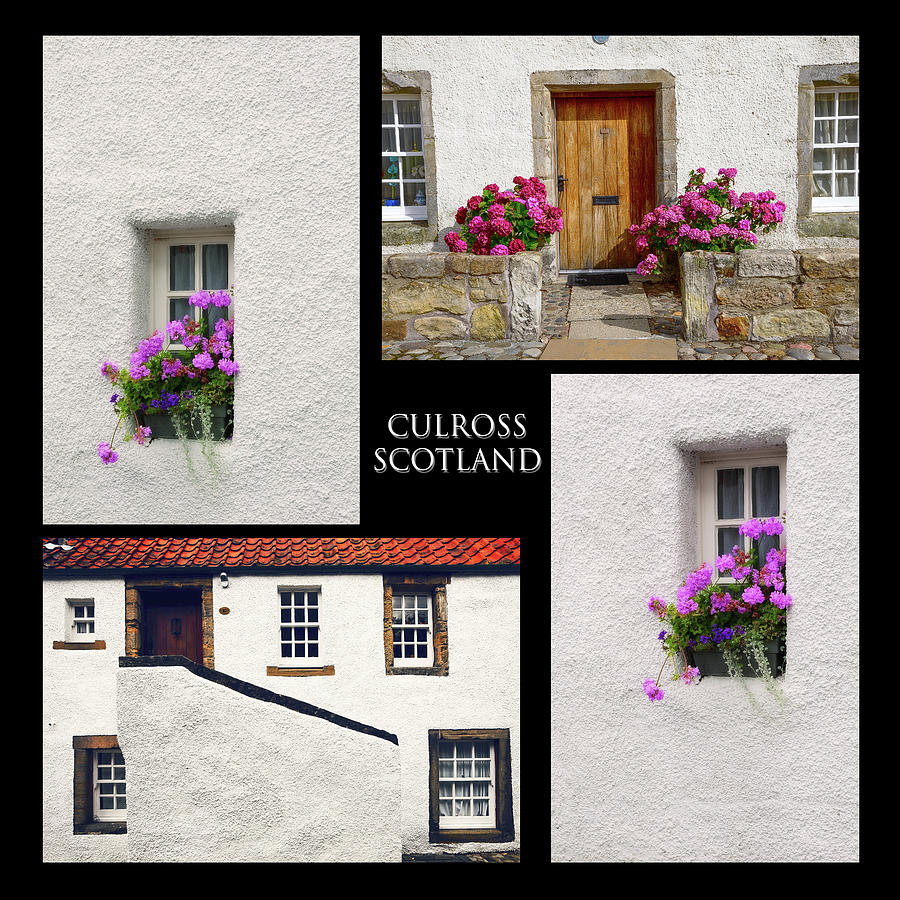 Culross Town Collage. Scotland Photograph by Jenny Rainbow