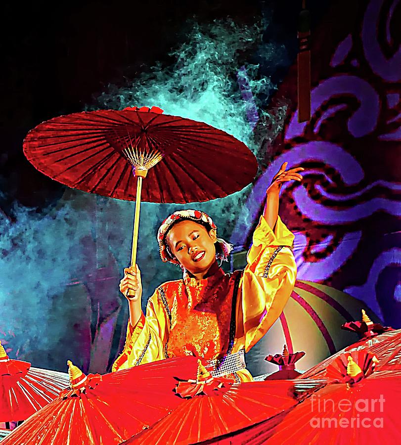 Cultural Parasol Dance Digital Art by Ian Gledhill
