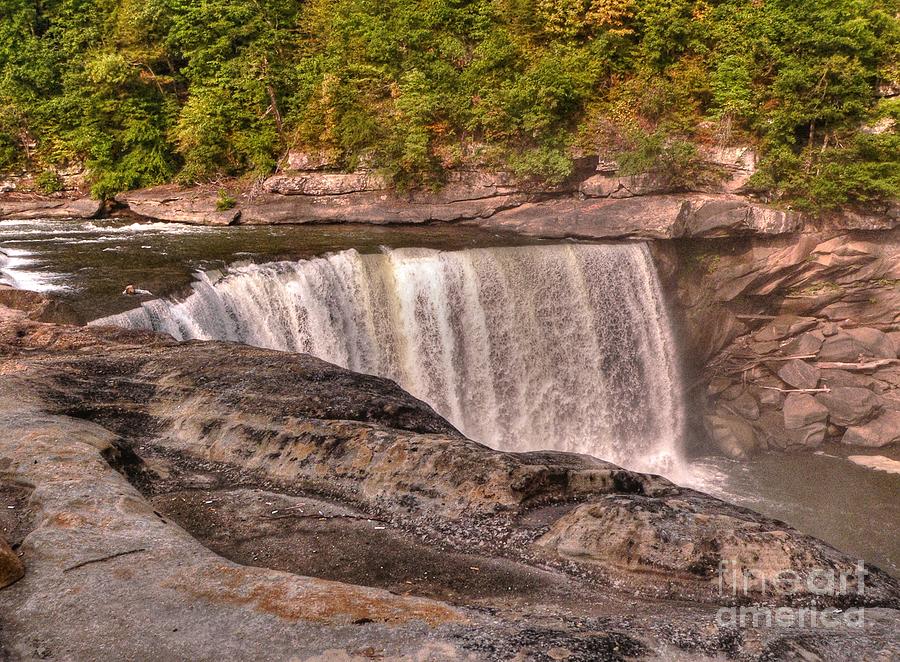 Cumberland Falls in Fall Photograph by David Bearden