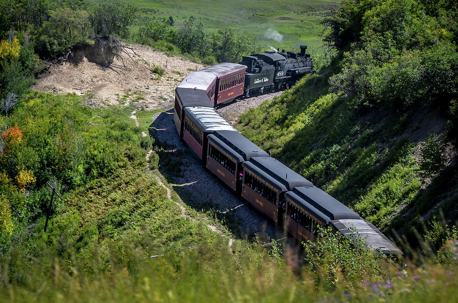 Cumbres and Toltec Scenic Railroad in the Mountains Photograph by Debra Martz