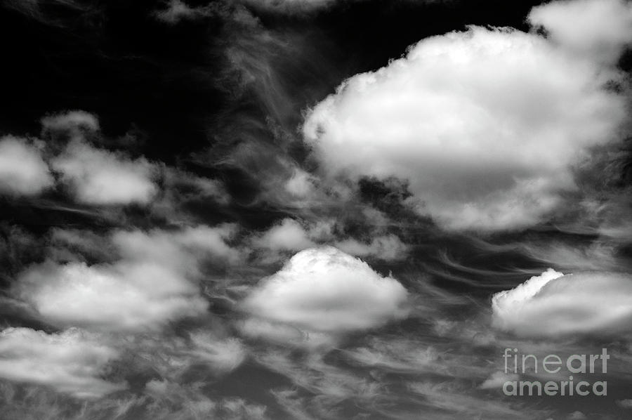 Cumulus Clouds with Natural Patterns  Photograph by Jim Corwin