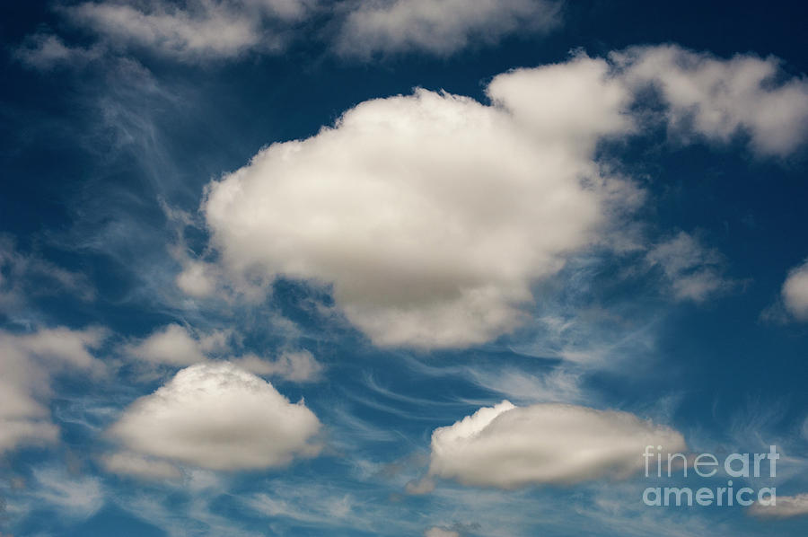 Cumulus clouds with Nature Patterns Photograph by Jim Corwin