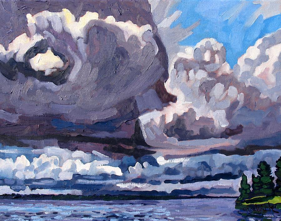 Summer Painting - Cumulus Congestus 8 8 08 by Phil Chadwick