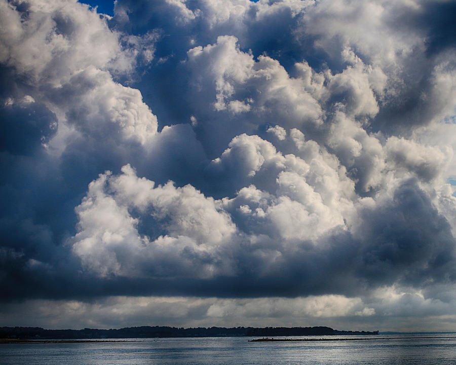 Cumulus Over the River Photograph by William Selander