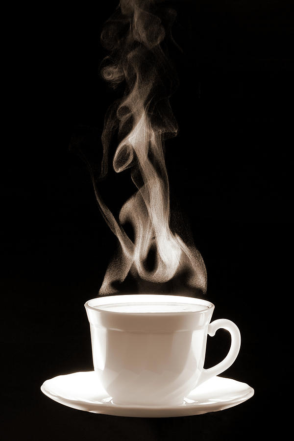 steaming cup