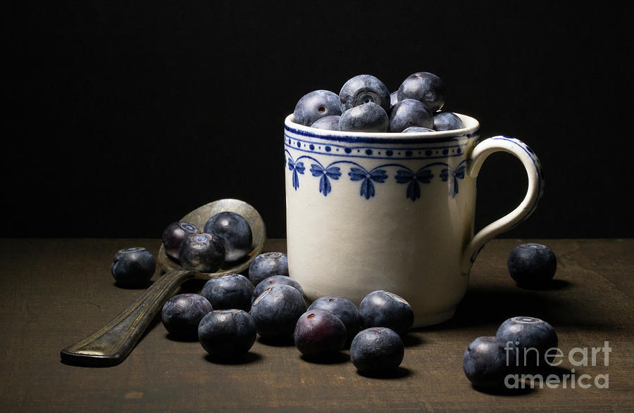 Cup of Blueberries Photograph by Robert Anastasi