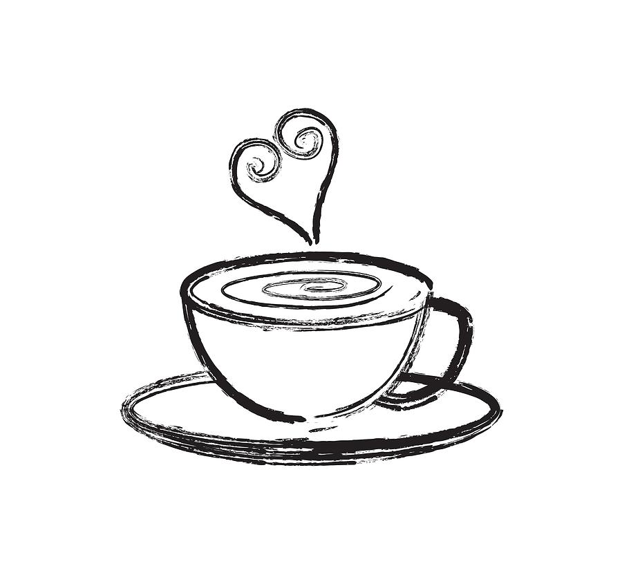 Cup of Coffee with Love Abstract Illustration Photograph by Jit Lim ...