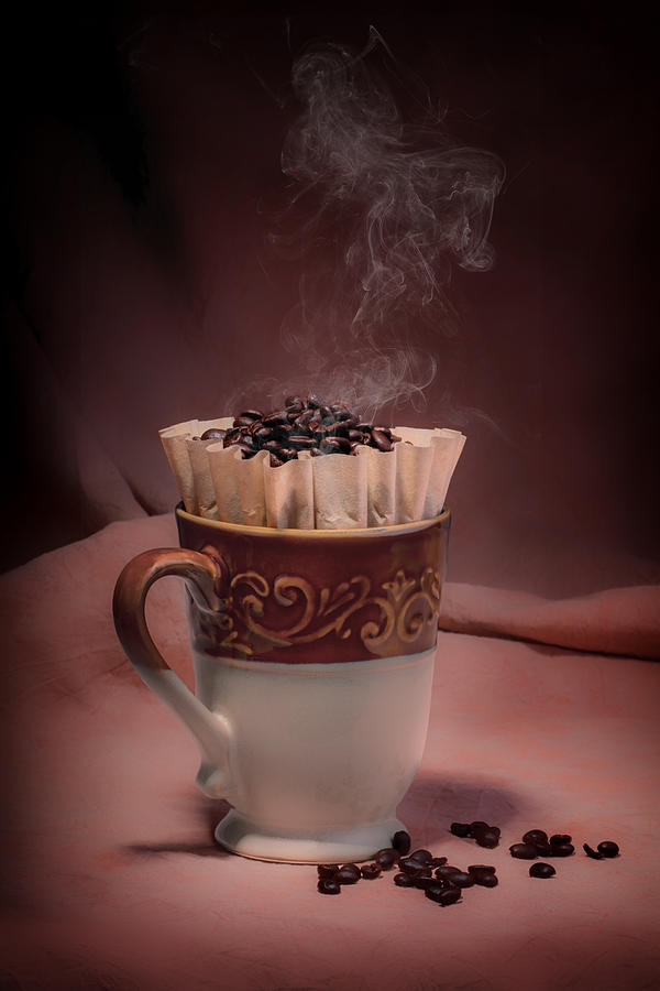 Coffee Photograph - Cup of Hot Coffee by Tom Mc Nemar