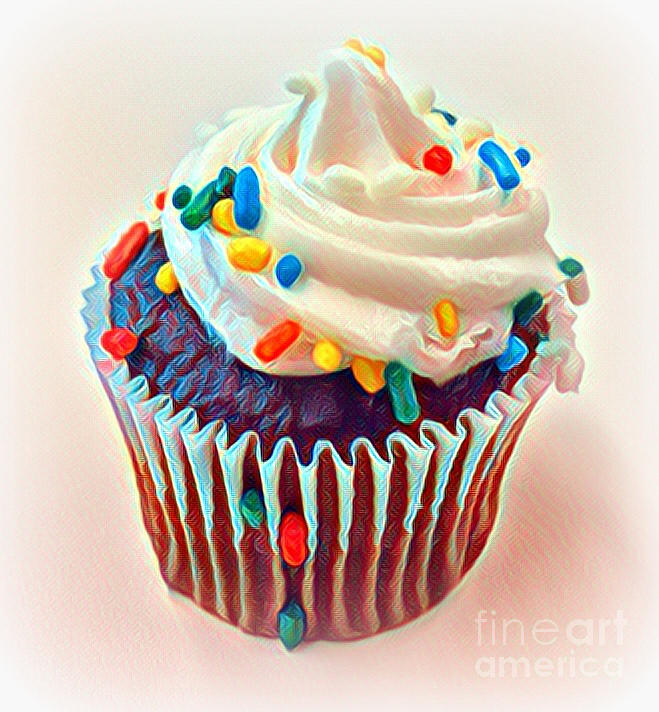 Cupcake Photograph by Miriam Danar