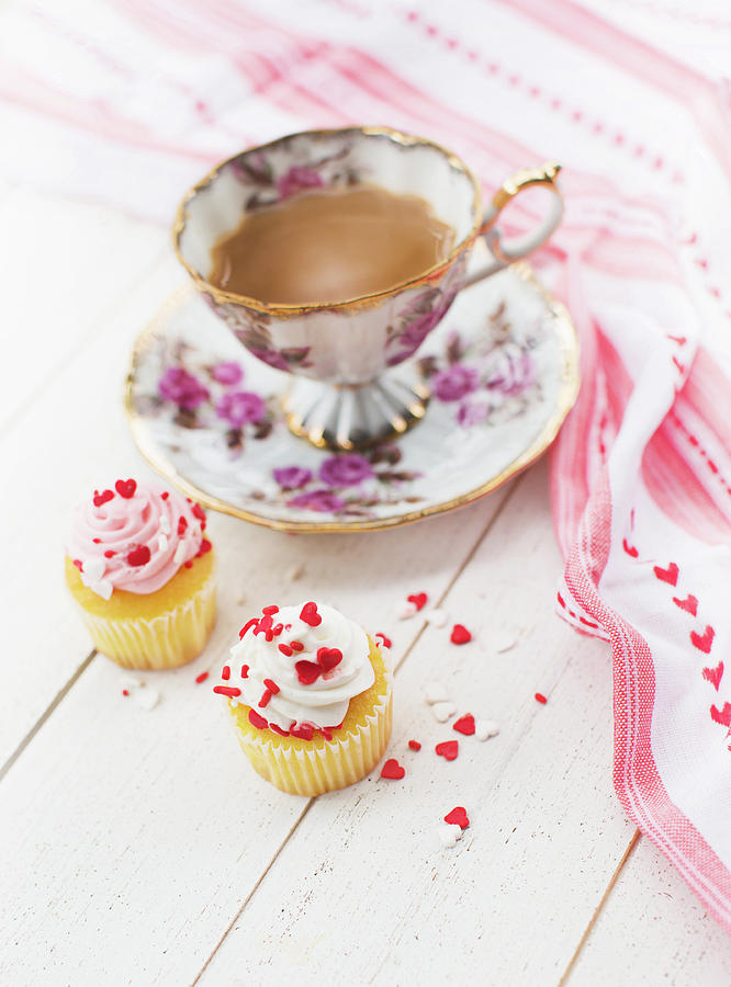 Cupcakes And Coffee Photograph