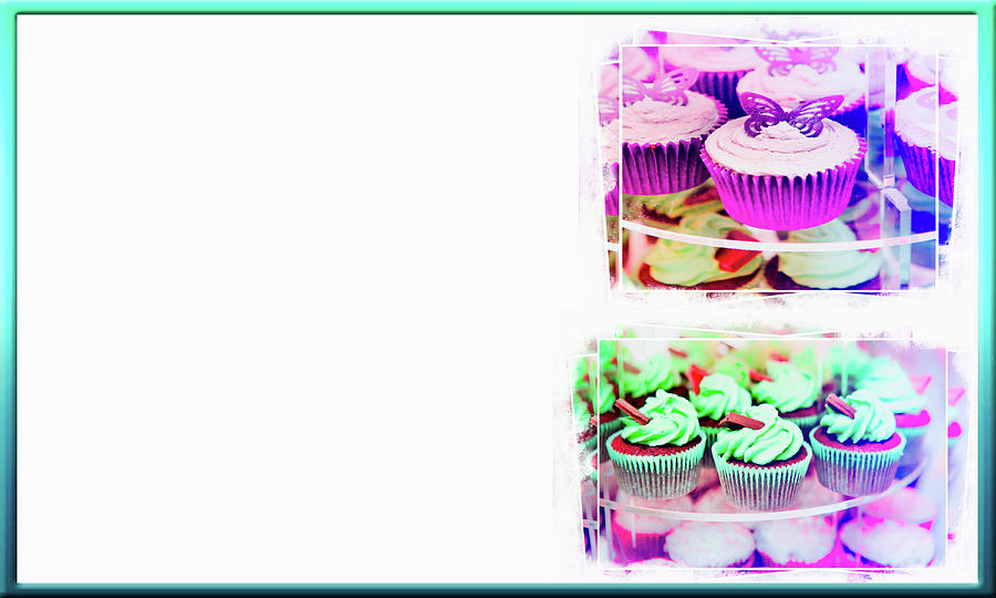 Cupcakes business card Photograph by Tom Gowanlock
