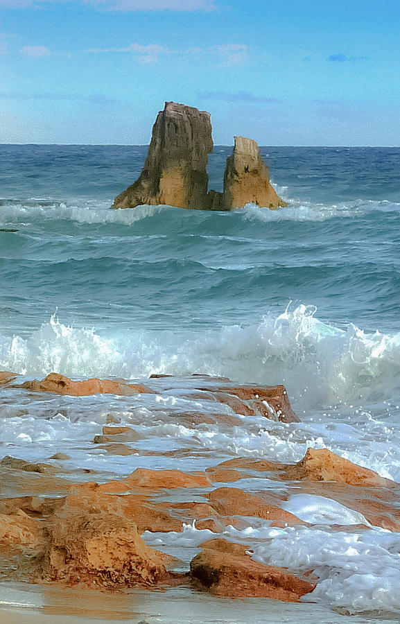 Beach Photograph - Cupecoy Rocks by Joe Kopp